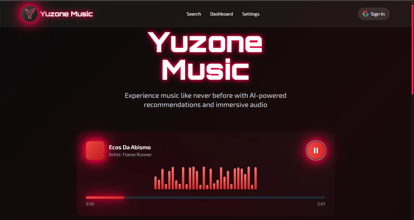 Yuzone Music Banner